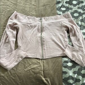 Forever 21 Light Pink Off-Shoulder Blouse